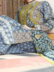 Blue Lawn 3 Piece Stitched - ALP-746