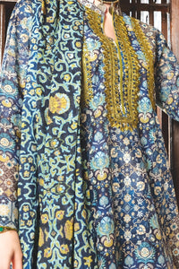 Blue Lawn 3 Piece Stitched - ALP-746