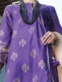 Purple Cambric 3Pc Stitched - ALP-3PS-969/S