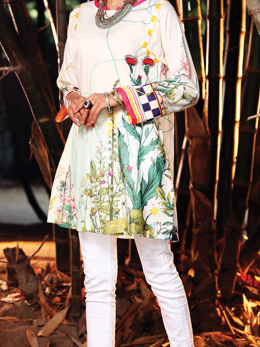 White Lawn Tunic - ALP-LK-1023