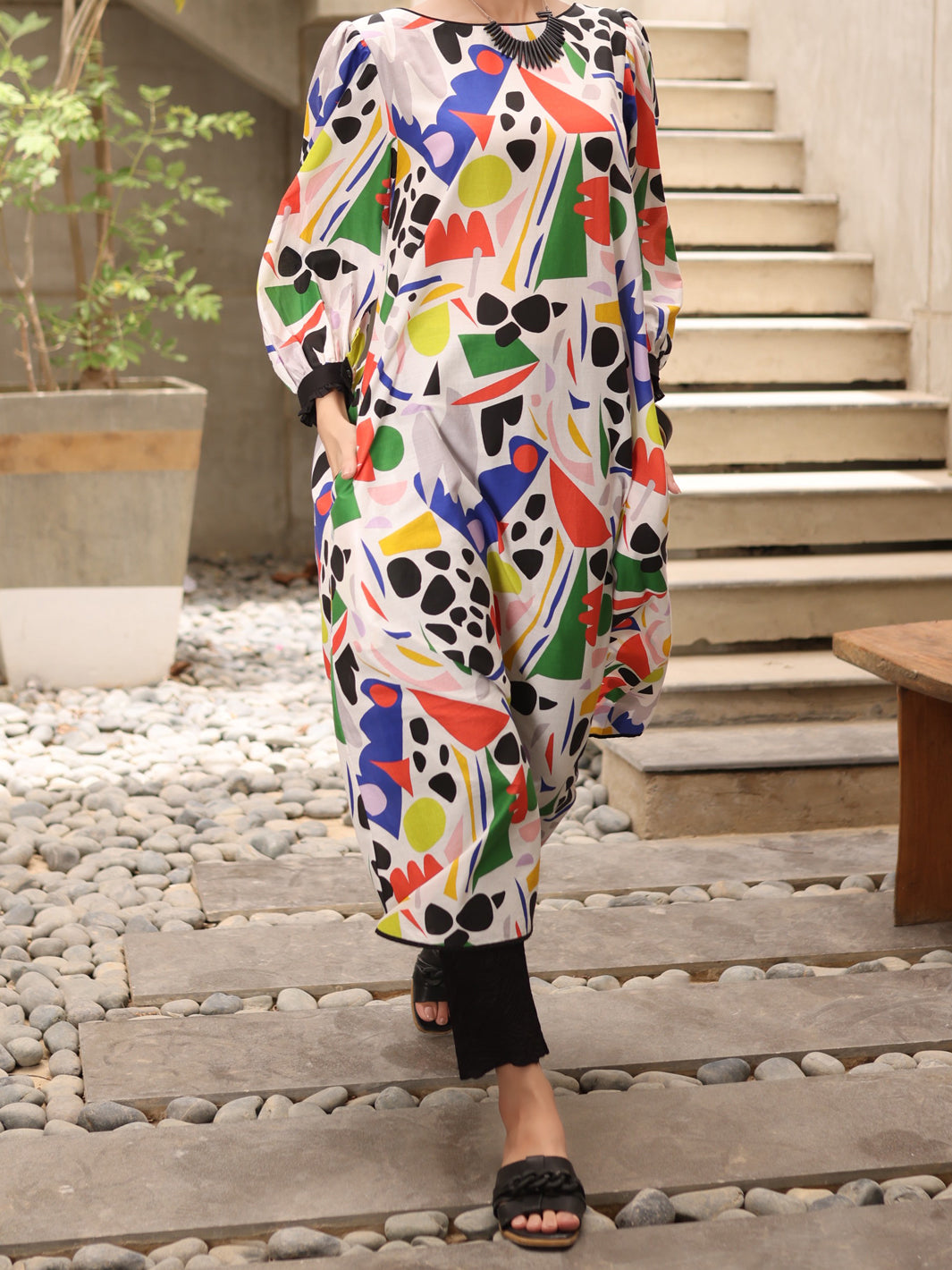 White Lawn Tunic - ALP-LK-1234