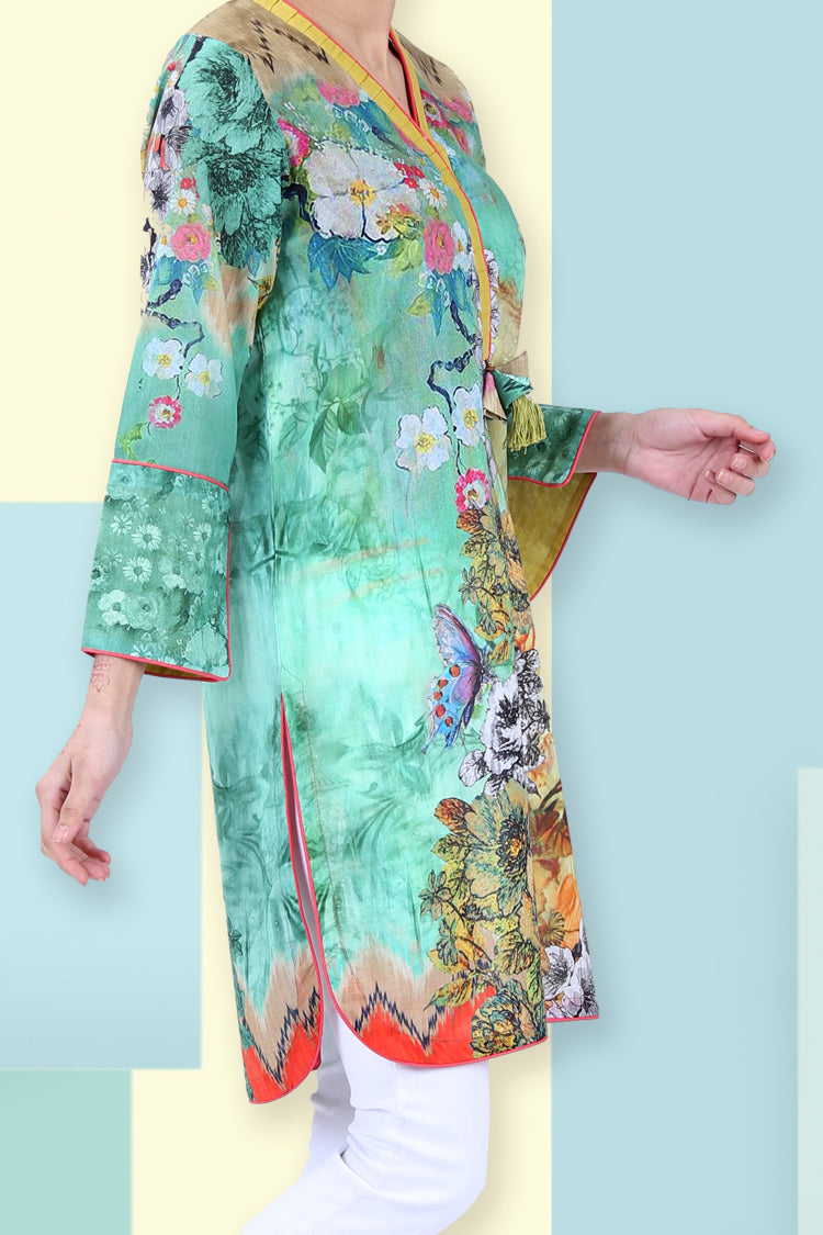 Sea Green Tunic - ALP-LK-607