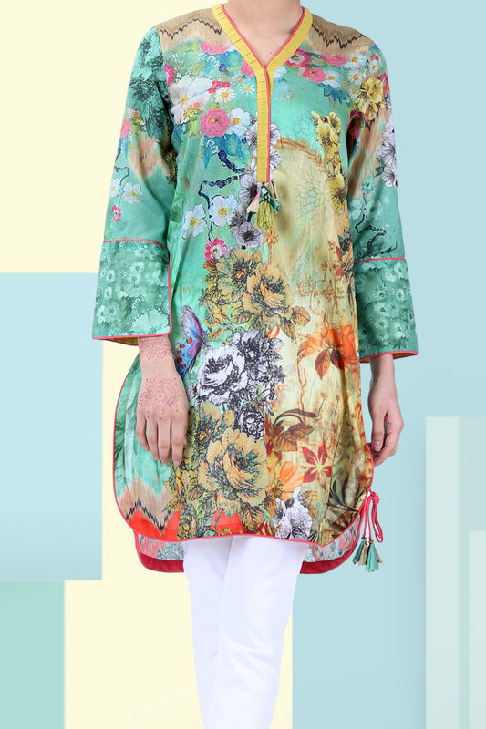 Sea Green Tunic - ALP-LK-607
