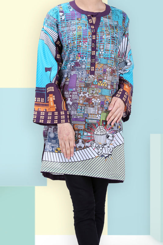 Turquoise Tunic - ALP-LK-608