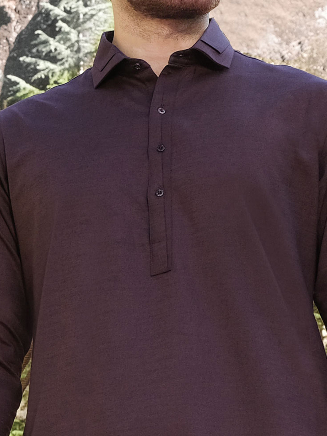 Purple Blended Kameez Shalwar - ALWA-KS-170