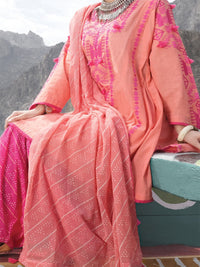 Pink Karandi 3 Piece Stitched - AWP-228