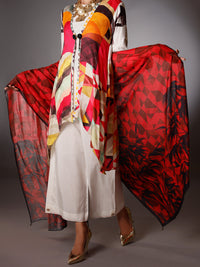White Silk Jacquard 3Pc Stitched - AWP-3PS-260