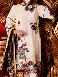 Beige Karandi 3Pc Stitched - AWP-3PS-279