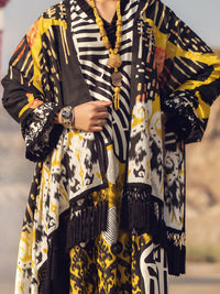 Black Cambric 3 Piece Unstitched - AWP-3PS-321