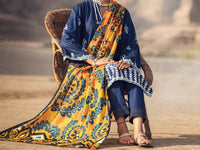 Blue Cambric 3 Piece Stitched - AWP-3PS-324