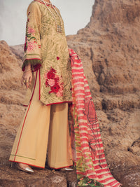 Beige Khaddar 3 Piece Stitched - AWP-3PS-350