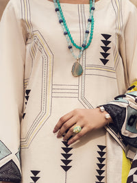 Off White Karandi 3Pc Unstitched - AWP-3PS-353