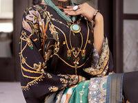Black Raw Silk 3 Piece Stitched - AWP-3PS-359