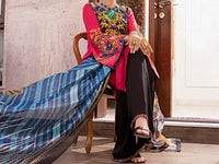 Pink Raw Silk 3 Piece Stitched - AWP-3PS-361