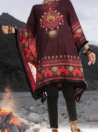 Purple Cambric Tunic - LK-234