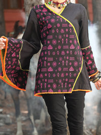 Black Khaddar Tunic - LK-239