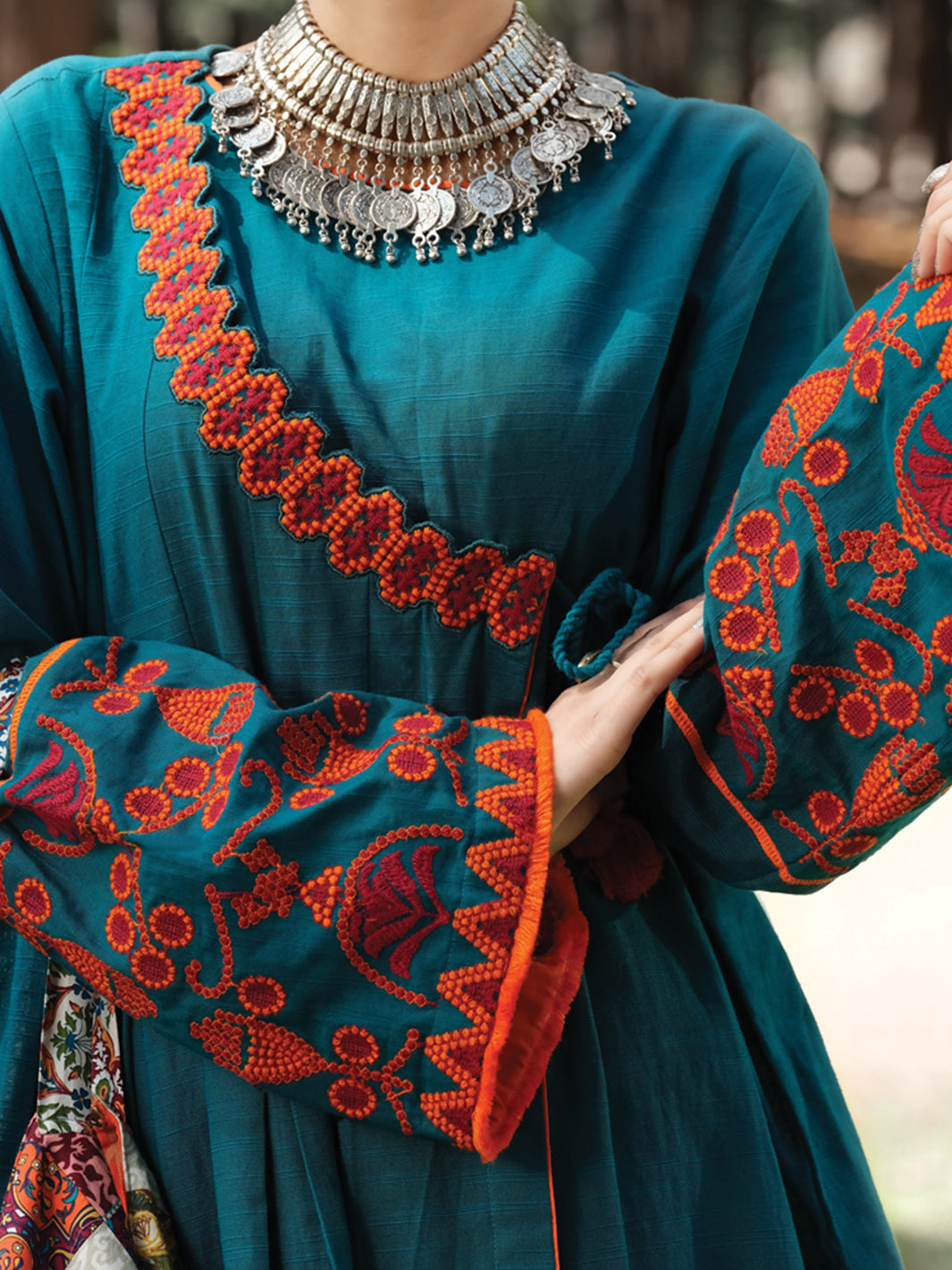 Turquoise Khaddar Tunic - LK-241