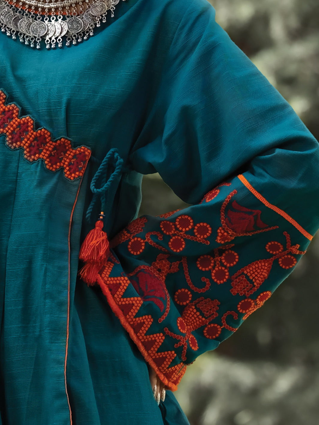 Turquoise Khaddar Tunic - LK-241