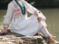 Off White Karandi Tunic - AWP-LK-290