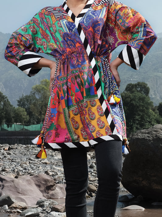 Multicolor Cambric Tunic - AWP-LK-297