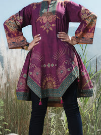 Purple Cambric Tunic - AWP-LK-299
