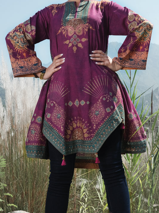 Purple Cambric Tunic - AWP-LK-299