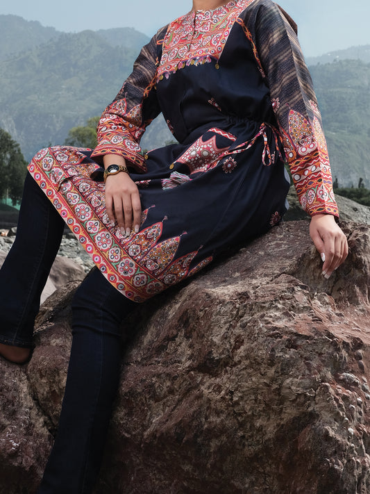 Black Cambric Tunic - AWP-LK-301