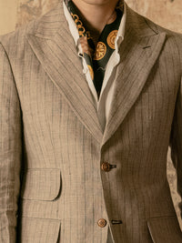 Sand Linen Blazer - AL-BLR-005