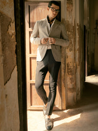 Sand Linen Blazer - AL-BLR-005