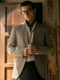 Sand Linen Blazer - AL-BLR-005