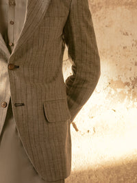 Sand Linen Blazer - AL-BLR-005