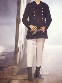 Navy Blue Twill Cotton Jacket - AWP-JT-381