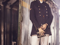 Navy Blue Twill Cotton Jacket - AWP-JT-381