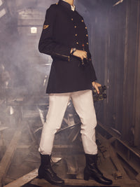 Navy Blue Twill Cotton Jacket - AWP-JT-381
