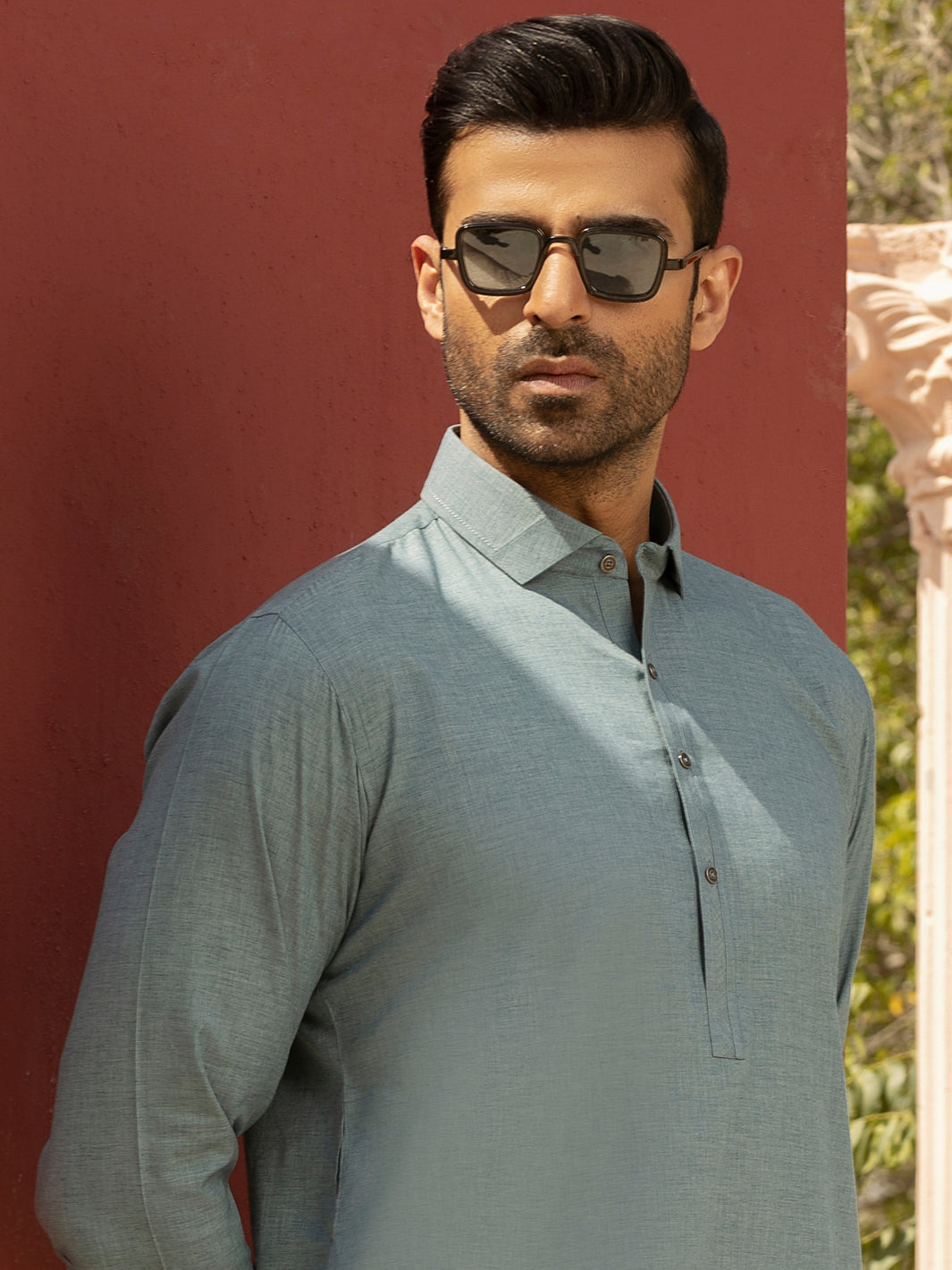 Blue Kameez Shalwar - ALWA-KS-266