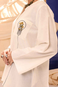 Off White Cotton Tunic - ALCR-LK-1043