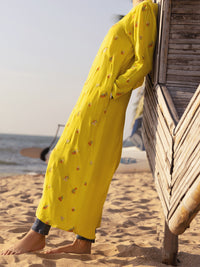 Yellow Maple Silk Tunic - AL-LK-888