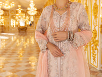 Light Pink Organza 3Pc Formal Unstitched - AL-3PS-LS-UN-358