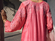 Pink Raw Silk 3 Piece Formal Stitched - AL-3PS-LS-400