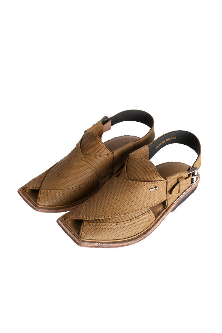 Brown Peshawari Chappal - MFW-HC-052