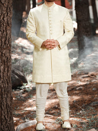 Off White Sherwani - AL-SW-102