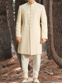Off White Sherwani - AL-SW-098